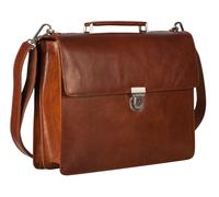 Leonhard Heyden Cambridge Porte-documents en cuir 40 cm Compartiment pour ordinateur portable brun