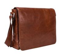 Leonhard Heyden Cambridge Messenger en cuir, 32 cm, compartiment pour ordinateur portable brun