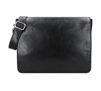 Leonhard Heyden Cambridge Messenger en cuir, 38 cm, compartiment pour ordinateur portable noir
