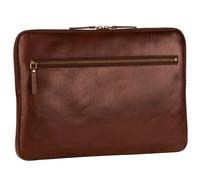Leonhard Heyden Cambridge Pochette pour ordinateur portable en cuir 35 cm brun