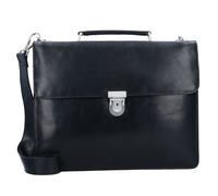 Leonhard Heyden Cambridge Porte-documents en cuir 38 cm Compartiment pour ordinateur portable noir