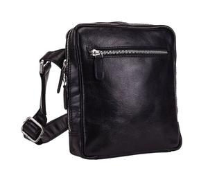 Leonhard Heyden Cambridge Sac à bandoulière en cuir 18 cm noir