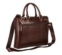 LEONHARD HEYDEN Cambridge Zipped Briefcase 1 Compartment Redbrown Zipped Briefcase 1 Compartment Redbrown [87133]