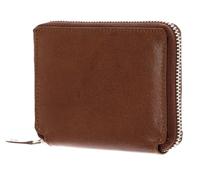 Leonhard Heyden Cuir Porte-Monnaie Cambridge Zip Around Wallet Cognac Marron Clair
