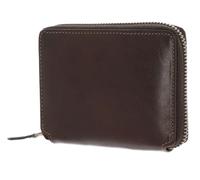 LEONHARD HEYDEN Cuir Porte-Monnaie Cambridge Zip Around Wallet Red Brown Marron foncé