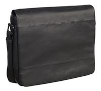 Leonhard Heyden Cuir sac à épaule sac d'ordinateur portable pour ordinateur portable Hamburg Shoulder Bag Black noir