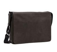 Leonhard Heyden Den Haag Messenger en cuir 37 cm Compartiment pour ordinateur portable olive