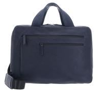 Leonhard Heyden Porte-documents Den Haag en cuir 38 cm pour ordinateur portable bleu