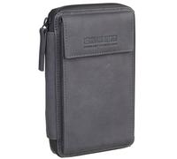 Leonhard Heyden Étui en cuir pour portable Den Haag 11 cm gris