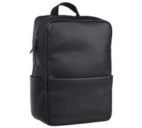 Leonhard Heyden Hamburg sac à dos en cuir 40 cm compartiment pour ordinateur portable noir