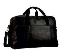 Leonhard Heyden Hamburg Sac de voyage Weekender Cuir 52 cm noir