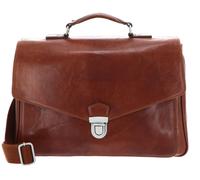 LEONHARD HEYDEN mallette Austin Briefcase 2 Compartment Cognac