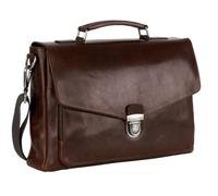 Leonhard Heyden Roma Porte-documents en cuir 39 cm Compartiment pour ordinateur portable brun