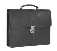LEONHARD HEYDEN Mallette noir en cuir pour homme - Bergamo Briefcase 1 75754