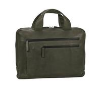 Leonhard Heyden Porte-documents Den Haag en cuir 38 cm pour ordinateur portable olive