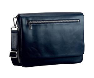 Leonhard Heyden Montreal Messenger Cuir 36 cm bleu