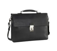 Leonhard Heyden Ottawa Messenger RFID Cuir 38 cm Compartiment pour ordinateur portable noir