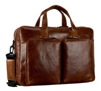 Leonhard Heyden Porto Attaché-case Cuir véritable 39 cm brun
