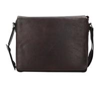 Leonhard Heyden Roma Messenger en cuir 38 cm compartiment pour ordinateur portable brun