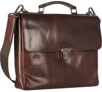 Leonhard Heyden Roma porte-documents 38 cm - marron (taille : dimensions environ : 38,0 x 29,0 x 6,0 cm)