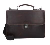 Leonhard Heyden Roma Porte-documents en cuir 37 cm Compartiment pour ordinateur portable brun