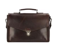Leonhard Heyden Roma Porte-documents en cuir 40 cm Compartiment pour ordinateur portable brun