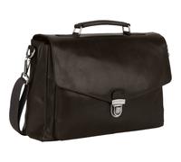 Leonhard Heyden Roma Porte-documents en cuir 40 cm Compartiment pour ordinateur portable noir