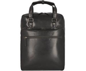 Leonhard Heyden Roma sac à dos en cuir 42 cm compartiment pour ordinateur portable noir