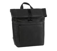LEONHARD HEYDEN Sac à dos noir en cuir pour homme - Den Haag Rolltop Backpack 136176
