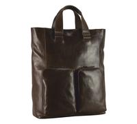 Leonhard Heyden Porto Sac à dos professionnel Cuir 40 cm graubraun (907815-7)