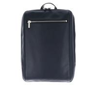 Leonhard Heyden Montreal Sac à dos professionnel Cuir 44 cm Compartiment pour ordinateur portable bleu