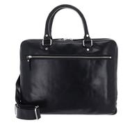 LEONHARD HEYDEN Sac de bureau noir en cuir pour femme et homme - Cambridge Slim Zipped Briefcase 1 Compartment 289718
