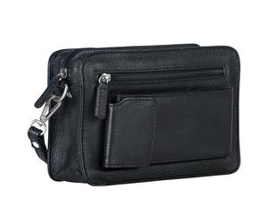 Leonhard Heyden Sac en cuir pour homme Berlin 22 cm noir