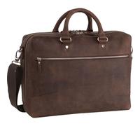 LEONHARD HEYDEN Briefcase 2 Compartments Brown