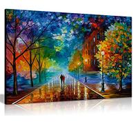 Leonid Afremovღ Peinture à l'huile abstraite Art mural Décoration de la maison, Loneliness of Autumn, 46x31 cm (18x12in)