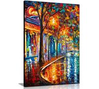 Leonid Afremovღ Peinture à l'huile abstraite Art mural Décoration de la maison, Paris of My Dreams, 76x51 cm (30x20in)