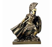 Leonidas Statue grecque du roi spartiate Effet bronze