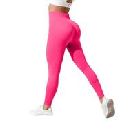 Leonie and Co Leggings, Legging Luveon 3D Anti Cellulite Femme Leggings À Compression Lipoedeme Minceur Taille Haute pour Femmes sans Couture Push-Up Leonie and Co Pantalon Rouge, S