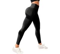 Leonie and Co Women's Anti-Cellulite 3D Compression Leggings, Leonie & Co Anti-Cellulite Leggings 3D Draining Push Up (FR/ES, Tour de Taille, Grand, Taille Normale, Taille Normale, Black)