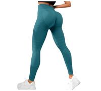Leonie & Co Leggings 3D Anti Cellulite Femme, Leonie and Co Legging Anti Cellulite Femme à Compression, Leggings Femme Taille Haute sans Couture, Push-Up Yoga Fitness Sport Pantalon (2-Green, S)