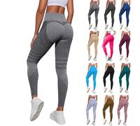 Leonie & Co Leggings 3D Anti Cellulite, Leonie and Co Legging Anti-Cellulite À Compression - Minceur Taille Haute sans Couture Yoga Fitness Pantalon Sport New Leggings Femme Legging Grossesse
