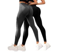 Leonie & Co Leggings 3D Anti Cellulite, Leonie and Co Legging Anti-Cellulite à Compression - Minceur Taille Haute sans Couture Yoga Fitness Pantalon Sport 2 Pièces-5