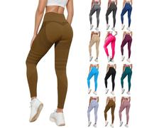 Leonie & Co Leggings 3D Anti Cellulite, Leonie and Co Legging Anti-Cellulite À Compression - Minceur Taille Haute sans Couture Yoga Fitness Pantalon Sport New Leggings Femme Legging Grossesse