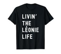 Léonie Vivant la Vie de Léonie Nom Amusant T-Shirt Graphique avec Valeur