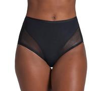 Leonisa Culotte Gainante Taille Haute Invisible avec Tulle pour Femme - Compression Confortable