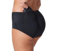Leonisa Culotte rehausse Gluteos avec Rembourrage Amovible - Style Culotte Magic Benefit, Noir, L