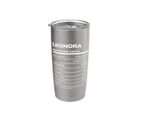 Leonora Valeur Nutritive Nom Drôle Gobelet isotherme en acier inoxydable double paroi