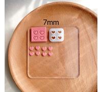 Léon's Day-Mini Moule En Argile De Poterie Douce,Lettres D'amour,Coupe-Boucle D'oreille,Pendentif Bricolage,Bijoux,Outils Exécutifs,Cadeaux De Fête,Décoration - Type [0013]-7mm