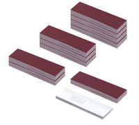 LEONTOOL 100 Pcs Papier Abrasif 800 Grains 30 x 90 mm Bandes Auto-agrippantes pour Ponceuse de Détail, Accessoires pour Ponçage Fin, Bois, Artisanat, Espaces Étroits, Polissage DIY
