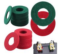 LEONTOOL 24 pcs Batterie Borne Anti Corrosion Rondelles Fibre, Voiture Batterie Terminal Protector Feutre Wahsers Prévention de la Corrosion Cale Insert Pads (12 Vert, 12 Rouge)